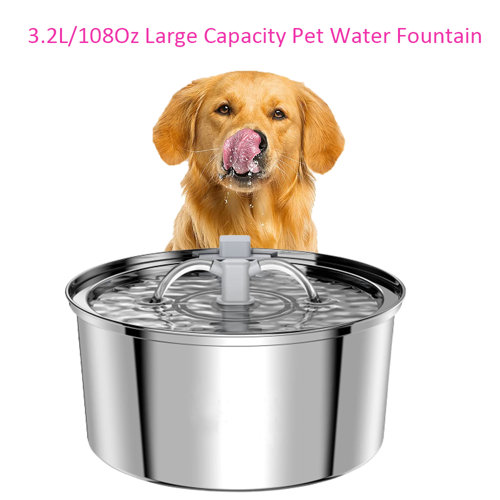 Norbi Automatic Pet Water Fountain Stainless Steel Cat Dog Water
